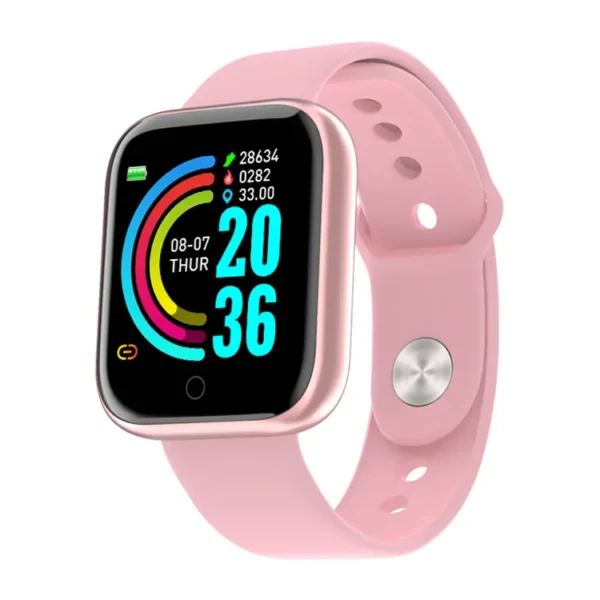Relógio Inteligente Smartwatch D20 Bluetooth rosa