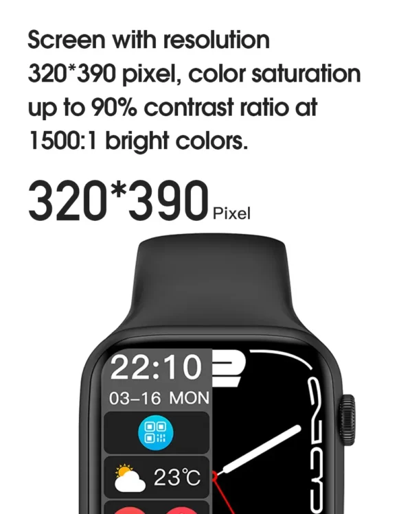 Smartwatch Dt7 N0.1 Série7 Nfc Tela IPS 1.9 preto - Imagem 10
