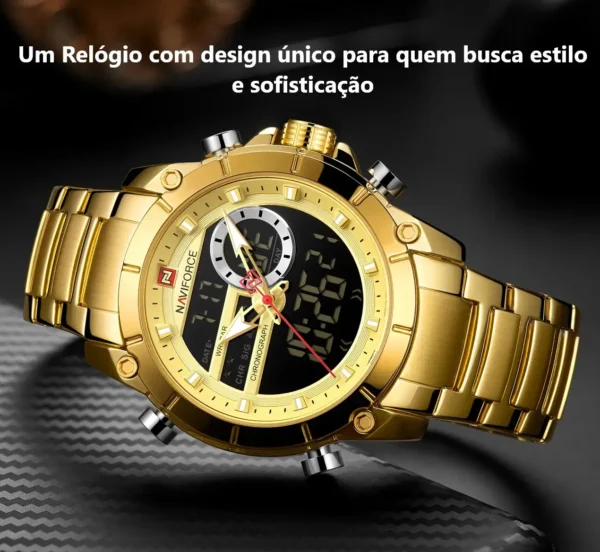 Relógio Naviforce em Aço inox dourado - Imagem 2