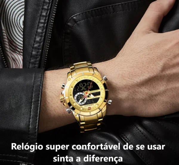 Relógio Naviforce em Aço inox dourado - Imagem 6