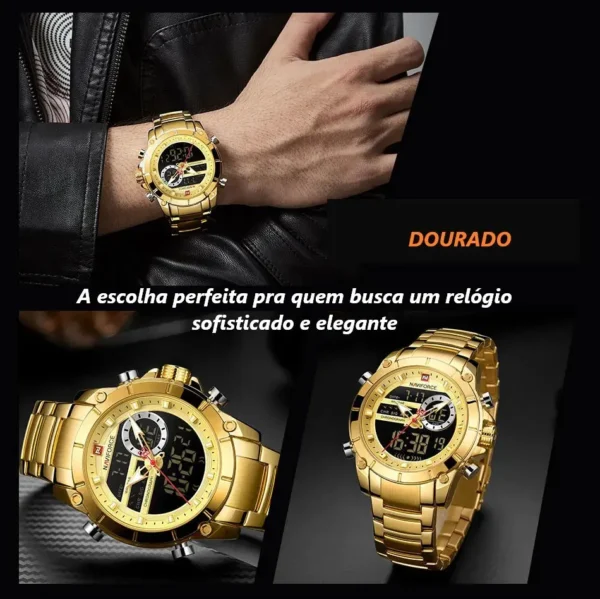 Relógio Naviforce em Aço inox dourado - Imagem 5