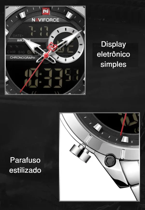 Relógio Naviforce em Aço inox prata - Imagem 4