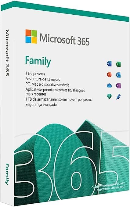 Office 365 Family 15 Meses + Kaspersky Premium 1 Ano